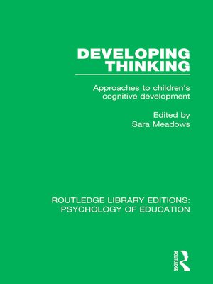 cover image of Developing Thinking